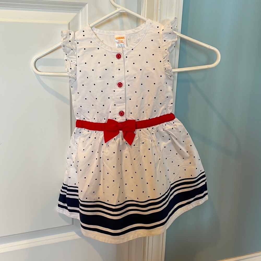 Gymboree dress red white and blue